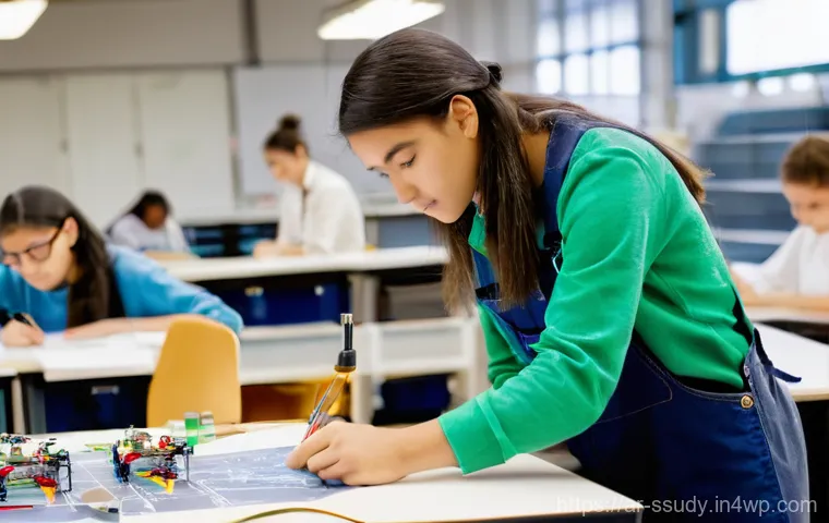 학생 맞춤형 몰입형 학습 전략 - **Prompt 2: Engaging Gamified Learning Experience with Technology**
    "A dynamic and futuristic cl...